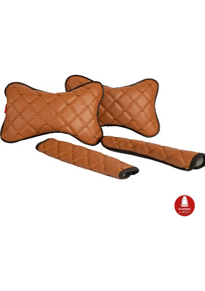 Her Araca Uyumlu Ototurco Yastık Boyunluk 2ADET+2 Adet Emniyet Kemer Pedi(4parça Set) fiyatları
