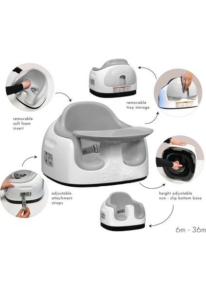 Multi Seat , 06-36 Aylık Bebek ve Çocuklar Için Çok Amaçlı Koltuk (Taupe) fırsatları