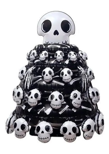 Halloween Folyo Balon Kurukafa Mezarlığı 110*80*80