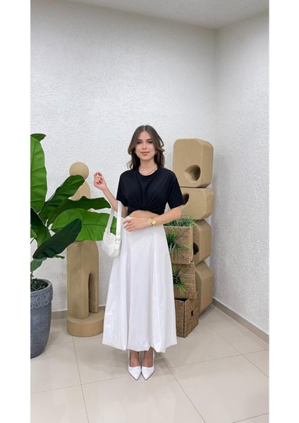 Kadın Uzun Poplin Balon Etek fiyatları