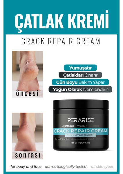 Yumuşatıcı Ayak Beyazlatıcı 1 HAFTADA ETKİ! Topuk Çatlak Koku Giderici Nemlendirici Tırnak Bakım Kremi 100 ml