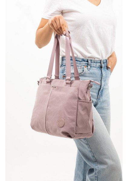 Çok Cepli Kadın Omuz Çantası Orta Boy Günlük HV4000 Açık Mor fiyatları