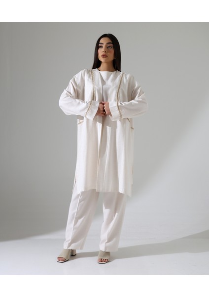 Büyük Beden Keten Üçlü Takım fiyatları