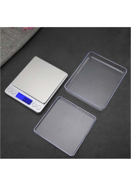 2 Tepsili (Kapaklı) Küçük Dijital Hassas Tartı Sayma Modlu Laboratuvar Kuyumcu Vb. Terazisi LCD Elektronik Mutfak Tartısı (Max: 3 Kg) fırsatları