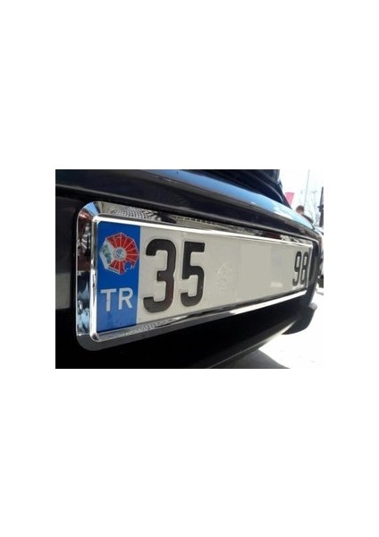 Araba Plakalık Sac Metal Krom Nikelaj Plaka Altlığı Paslanmaz 1 Takım 2 Adet +Hediyeli fiyatları