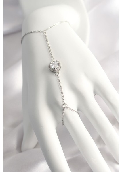 316L Çelik Gümüş Renk Kalp Model Şahmeran - PRT3500EB01200