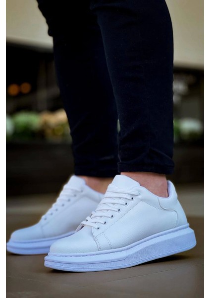 KB-X500 Kuback Bağcıklı Beyaz Günlük Erkek Ayakkabı