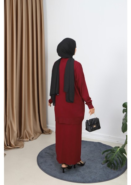 Düğme Detaylı Merserize Etekli Takım indirimleri