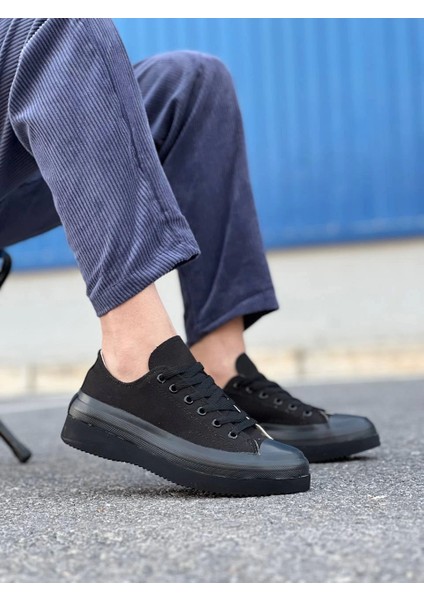 Kb-Cx-3 Kuback Kısa Siyah Keten Siyah Yüksek Taban Spor Ayakkabı fiyatları