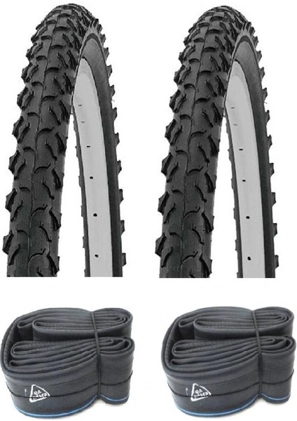 26 Jant 26X1.95 Bisiklet Dış Lastiği BL302 x 2 Adet + Billas Iç Lastik Seti