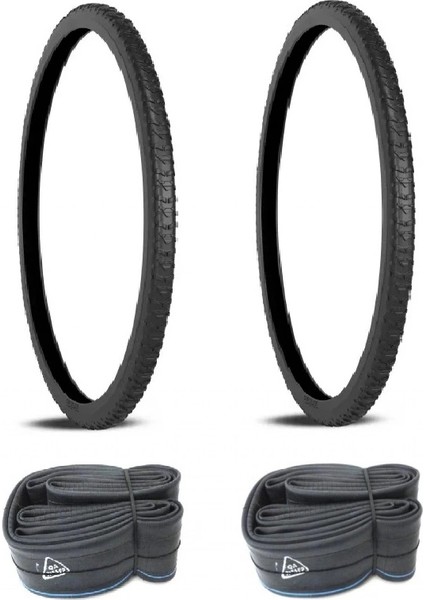 26 Jant 26X1.95 Bisiklet Dış Lastiği B90 x 2 Adet + Billas Iç Lastik Seti