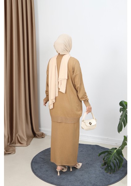 Düğme Detaylı Merserize Etekli Takım indirimleri