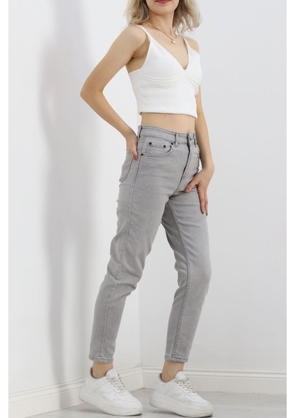 Boyfriend Kot Pantolon Açıkgri - 18830.1431. modelleri