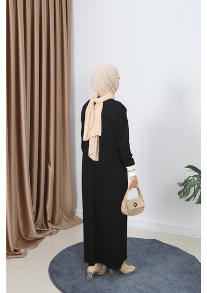 Sim Detaylı Merserize Elbise