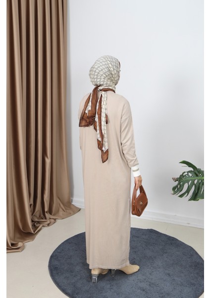 Sim Detaylı Merserize Elbise