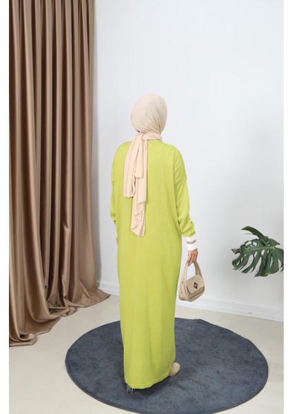 Sim Detaylı Merserize Elbise