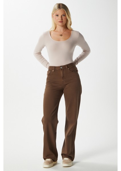 Kadın Heat Lux Touch U Yaka Bej Uzun Kol Soft Bluz indirimleri