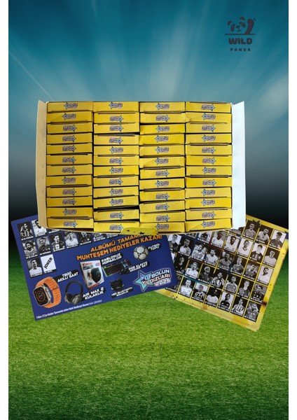 Futbolun Yıldızları 2025 2.devre 48 Kutulu Devasa Paket Albümü Tamamla Hediyeleri Kazan fiyatları