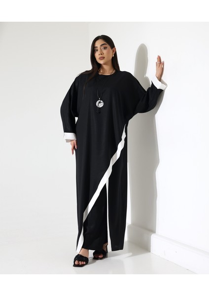 Asimetrik Rahat Kalıp Elbise Takım