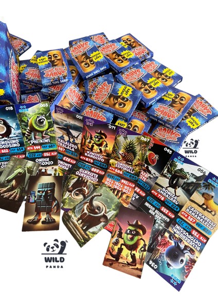 Tung Tung Sahur Kart Oyunu 48 Mini Kutu 288 Karakter Kartı + 48 Sticker Büyük Kutulu fiyatları
