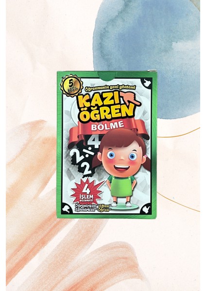 Kazı Öğren Öğrenmenin Yeni Yöntemi 4 Işlem Egzersizi (Bölme)