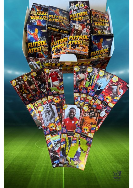 Futbol Ateşi Taş Kağıt Makas Sporcu 12 Mini Kutu Futbolcu Kartı Kutusuz modelleri