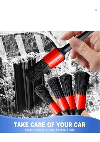 Oto Detay Fırçası Seti 5'li Kaliteli Detaylı Farklı Boyutlar, Premium Seri 5li Araba Fırçası fiyatları