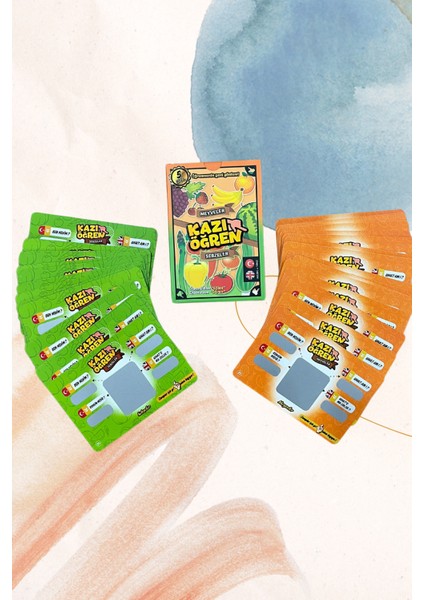 Kazı Öğren Öğrenmenin Yeni Yöntemi Meyveler Vs Sebzeler Kazı Öğren Türkçe Ingilizce +5 Yaş fiyatları