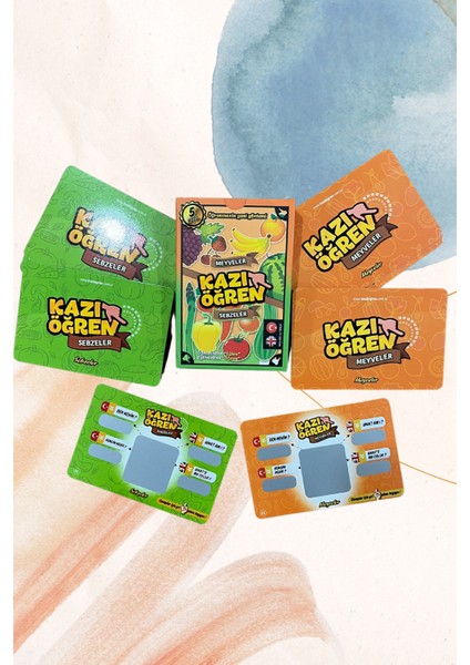 Kazı Öğren Öğrenmenin Yeni Yöntemi Meyveler Vs Sebzeler Kazı Öğren Türkçe Ingilizce +5 Yaş modelleri