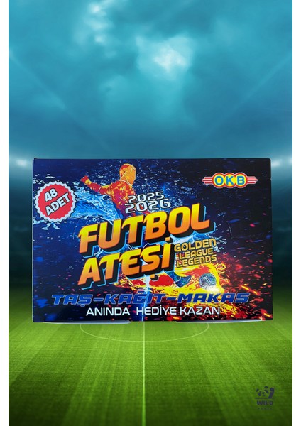 Futbol Ateşi Taş Kağıt Makas Sporcu 48 Kutu Tam Paket Futbolcu Kartı 384 Adet Kart fiyatları