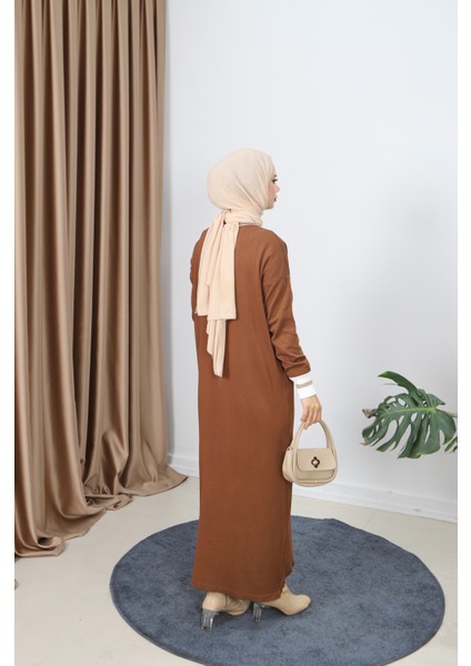 Sim Detaylı Merserize Elbise