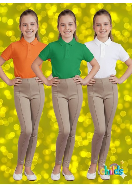 Uzun Çelik Interlok Pamuk Lıkralı Uzun Kız Çocuk Nervürlü Pantolon Tayt modelleri