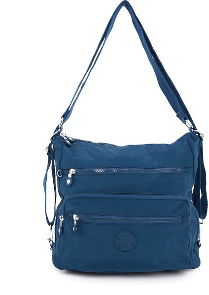 Çok Cepli Ayarlanabilir Çapraz Askılı Kadın Omuz ve Sırt Çantası Büyük Boy Günlük HV3050 Lacivert fiyatları