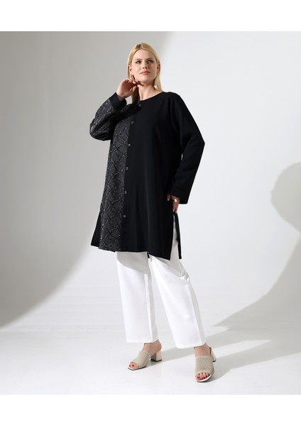 Büyük Beden Dokuma Krep Tunik fiyatları