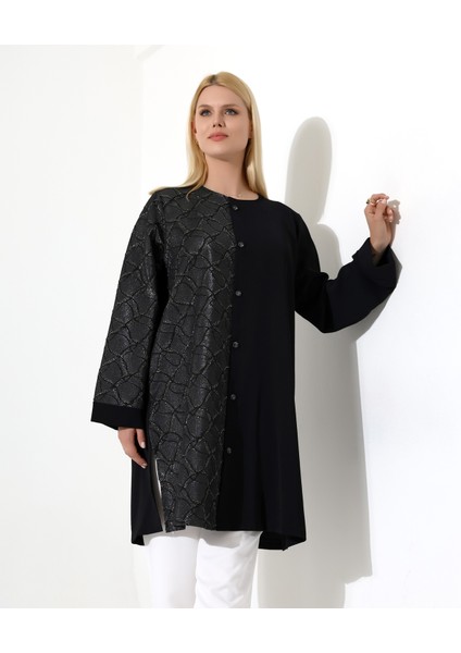 Büyük Beden Dokuma Krep Tunik