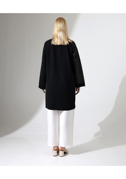 Büyük Beden Dokuma Krep Tunik