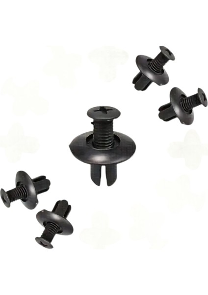 Plastik Araba Tamponu Fender Rivet Hızlı Bağlantı Klipsleri - Tüm Araçlar Için Uygun, Dayanıklı Pp Malzeme, Kolay Kurulum, Sıçrama Kalkanı Sabitleme Klipsleri 5 adet