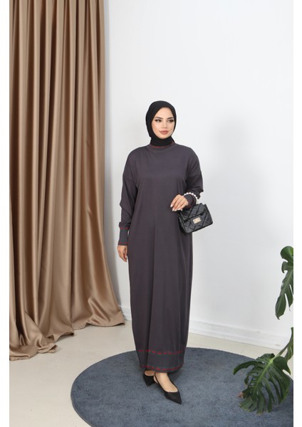 Şeritli Çift Renk Merserize Elbise fiyatları