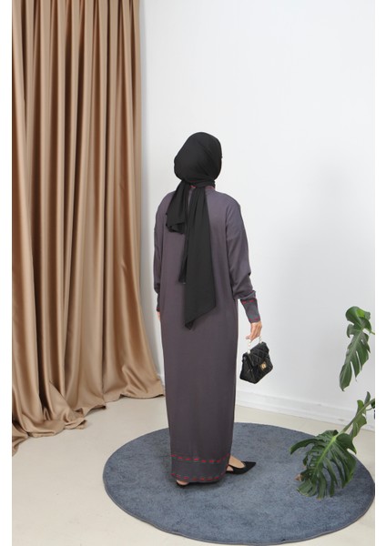 Şeritli Çift Renk Merserize Elbise indirimleri