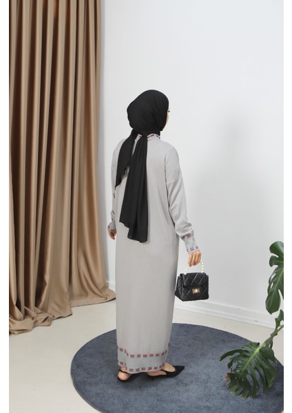 Şeritli Çift Renk Merserize Elbise indirimleri