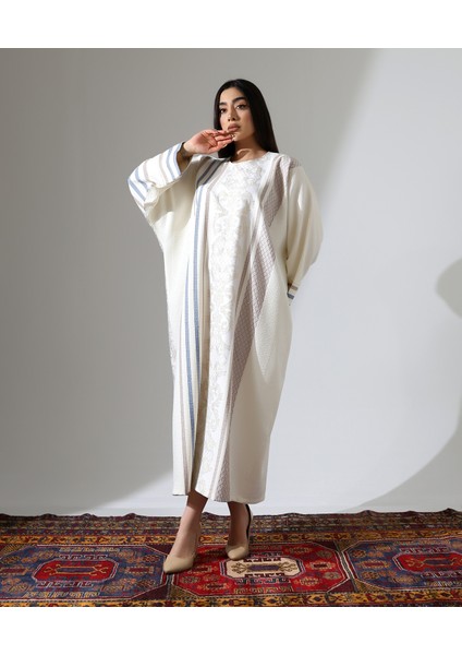 Büyük Beden Dokuma Uzun Elbise modelleri