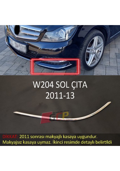 W204 Tampon Nikelaj Çıta Krom SOL(2011-13) 2048853721