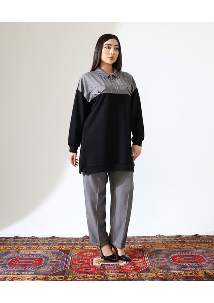 Önden Fermuarlı Tunik Spor Takım modelleri