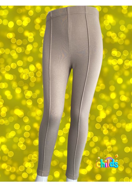 Uzun Çelik Interlok Pamuk Lıkralı Uzun Kız Çocuk Nervürlü Pantolon Tayt fiyatları