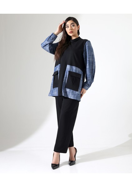 Önden Cepli Tunik Pamuk Büyük Beden Takım fiyatları