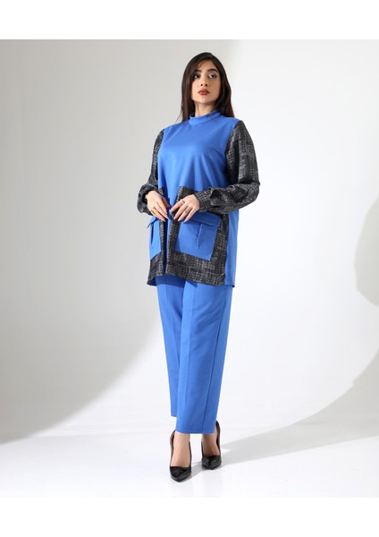 Önden Cepli Tunik Pamuk Büyük Beden Takım fiyatları