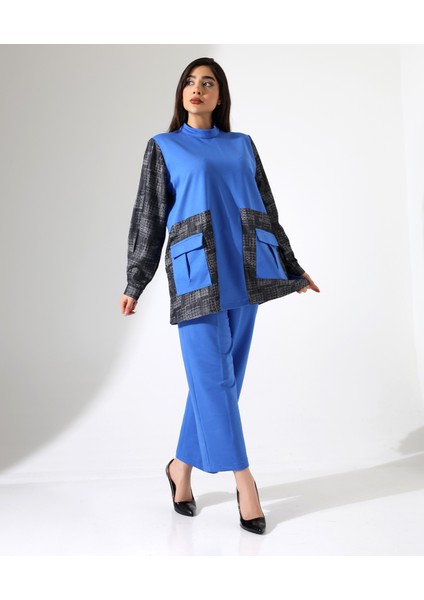 Önden Cepli Tunik Pamuk Büyük Beden Takım fırsatları