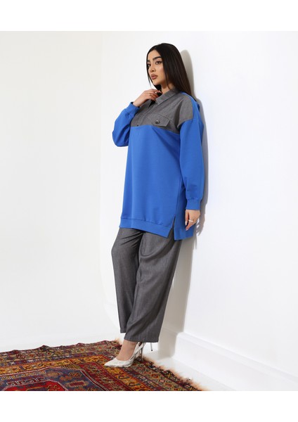 Önden Fermuarlı Tunik Spor Takım