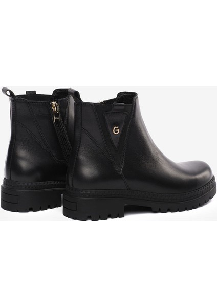 31022 Kadın Hakiki Deri Fermuarlı Kısa Urban Bot fırsatları