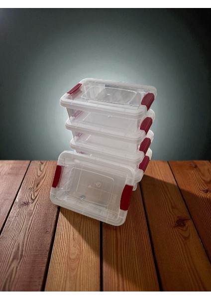 5'li Sızdırmaz Klips Kapaklı Şeffaf Saklama Kabı / Rahat Kullanım Şık Görünüm indirimleri